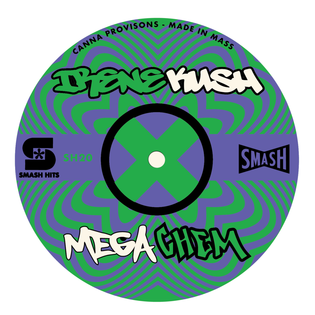 Irene Kush x Mega Chem cannabis strain chemdog smash hits canna provisions