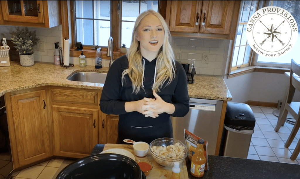 DIY Dose It Yourself buffalo chicken dip cannabis dosed canna provisions 