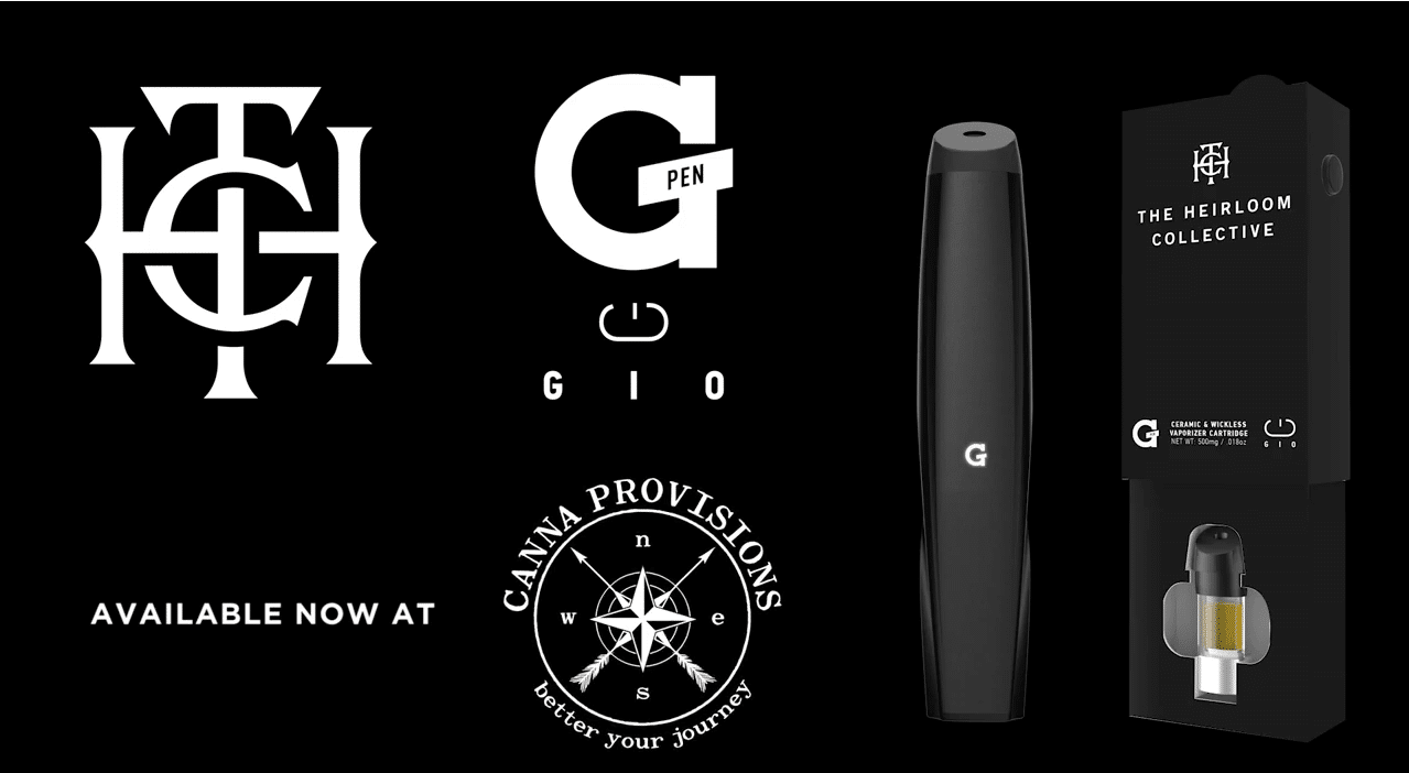 canna provisions g pen the heirloom collective gio cartridge