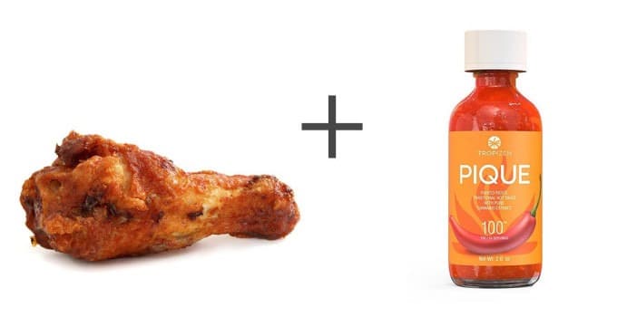 pique puerto rico hot sauce cannabis dosed buffalo wings chicken wings canna provisions
