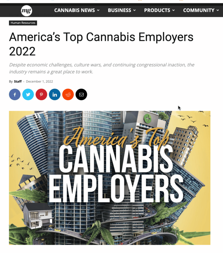 Canna Provisions MG Retailer Top Cannabis Employers Best Companies To Work For