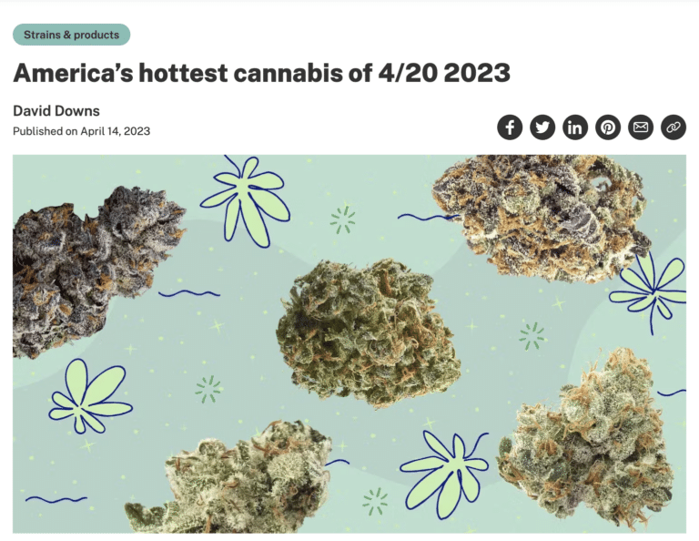 Leafly America's Hottest cannabis strains 420 2023