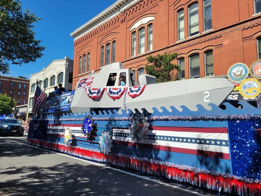 Float in Pittsfield Fourth of July Parade