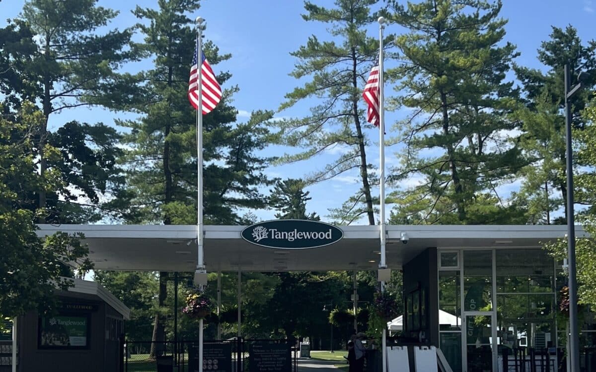 The main entrance at Tanglewood