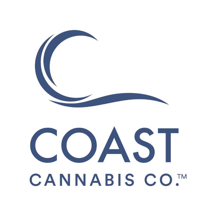Coast Cannabis logo in blue Canna Provisions