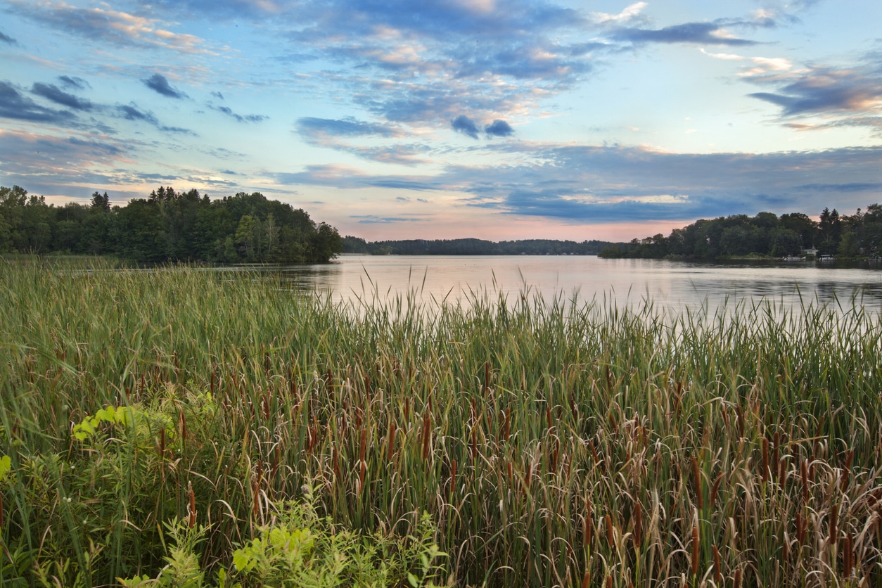 Dusk at Pontoosuc Lake in the Berkshires Hills of Western Massachusetts