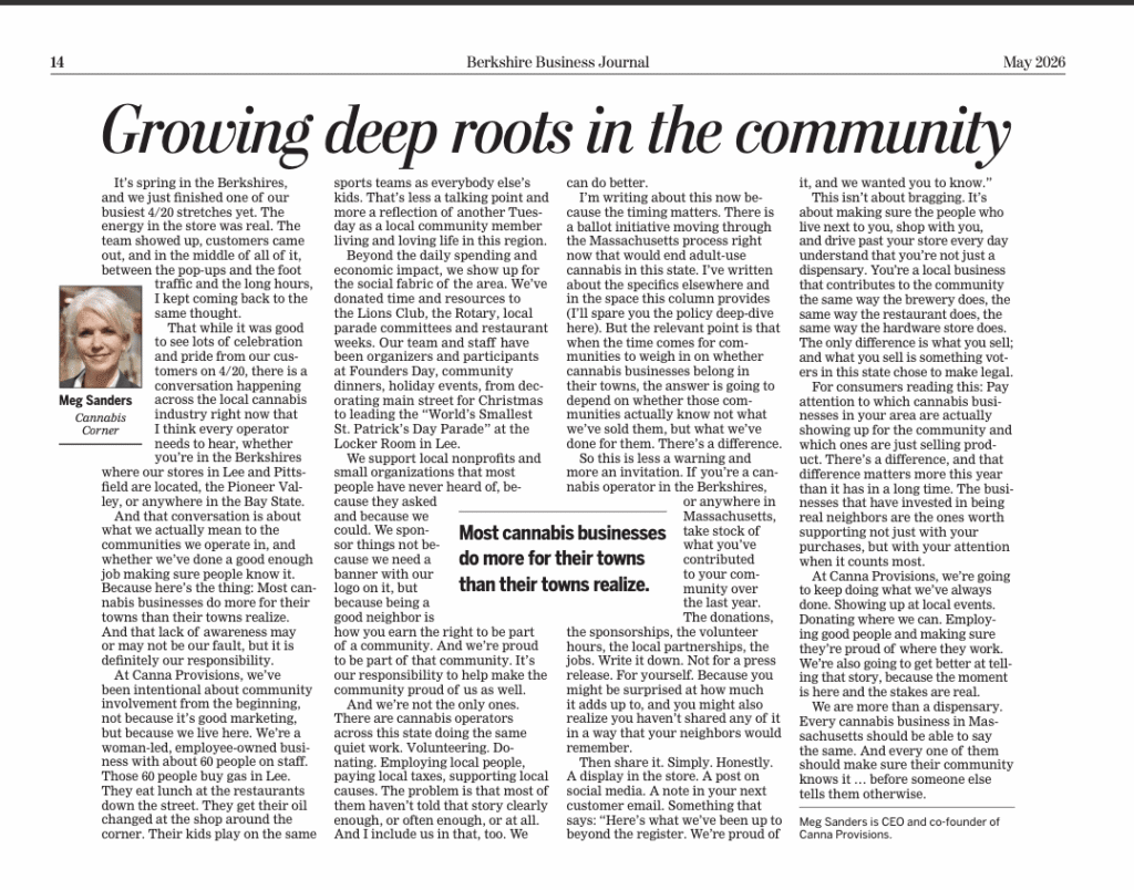 Meg Sanders Berkshire Business Journal May 2026 column