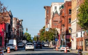 Inner city. Holyoke, Massachusetts, USA