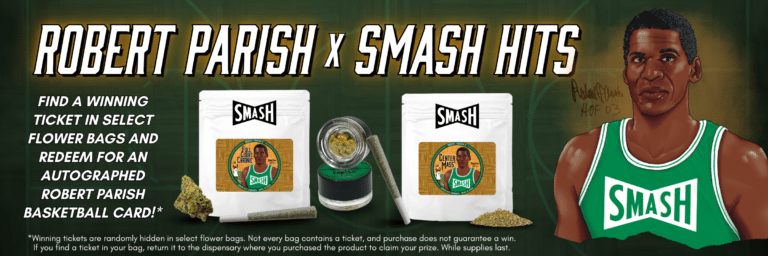 Robert Parish cannabis line with Smash Hits Cannabis